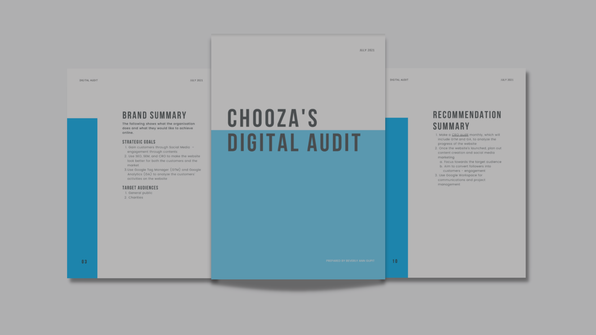 Chooza's digital audit