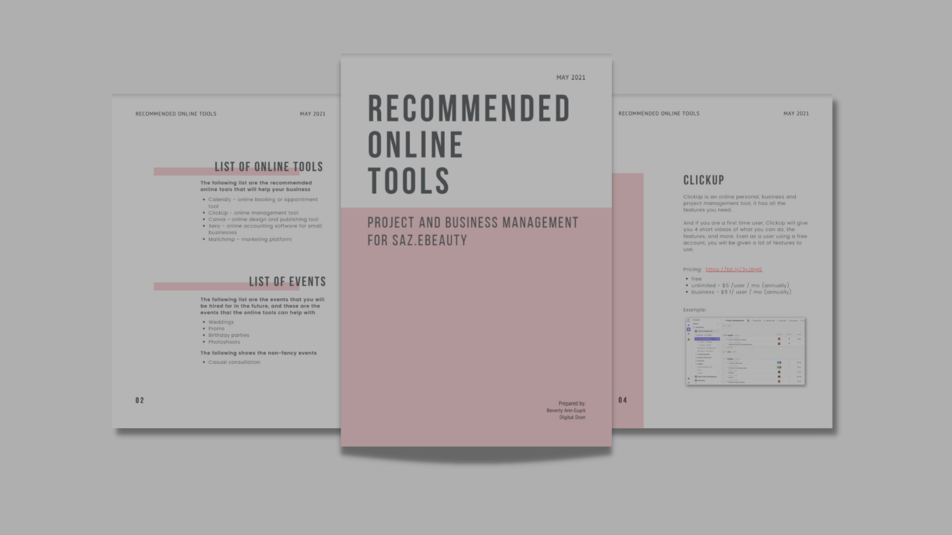 recommeded online tools